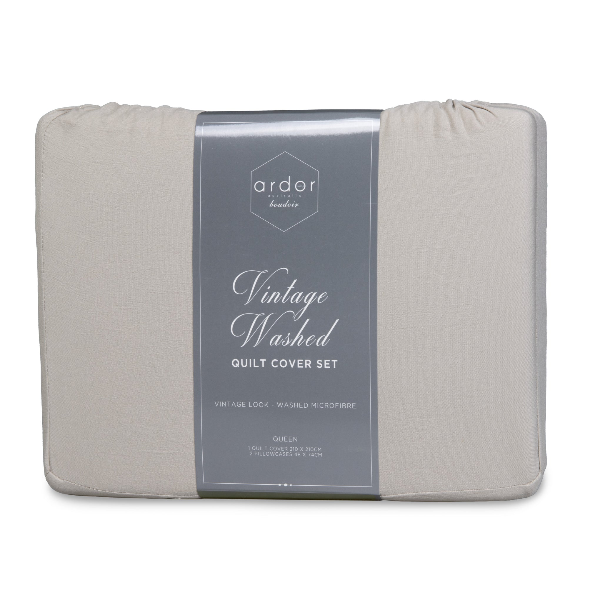 ARDOR "Vintage Washed" QUILT COVER SET Ardor Bedding