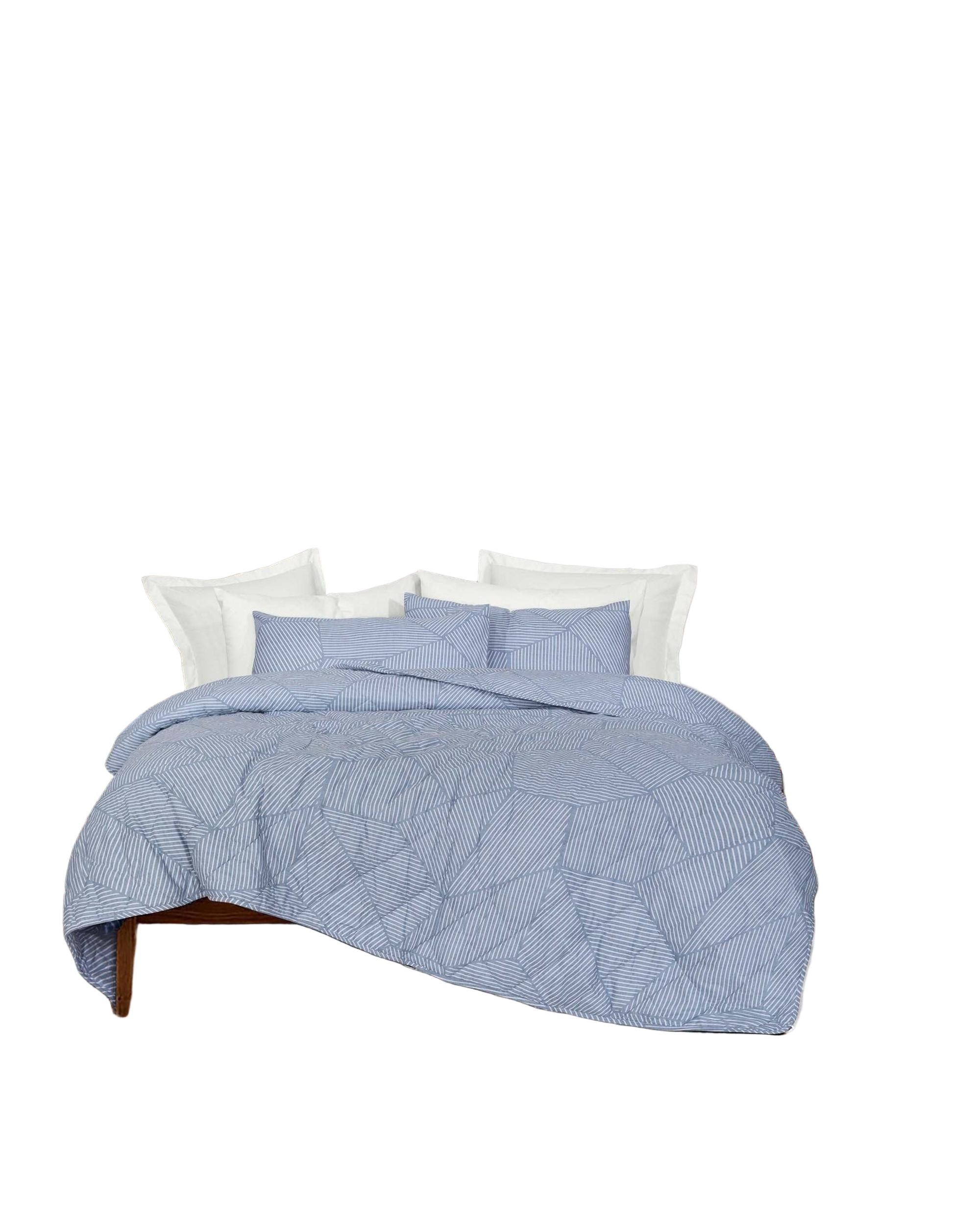 Amsons Pure Cotton Bedspread Set with extra Standard Pillowcases - Ariana Demin Amsons