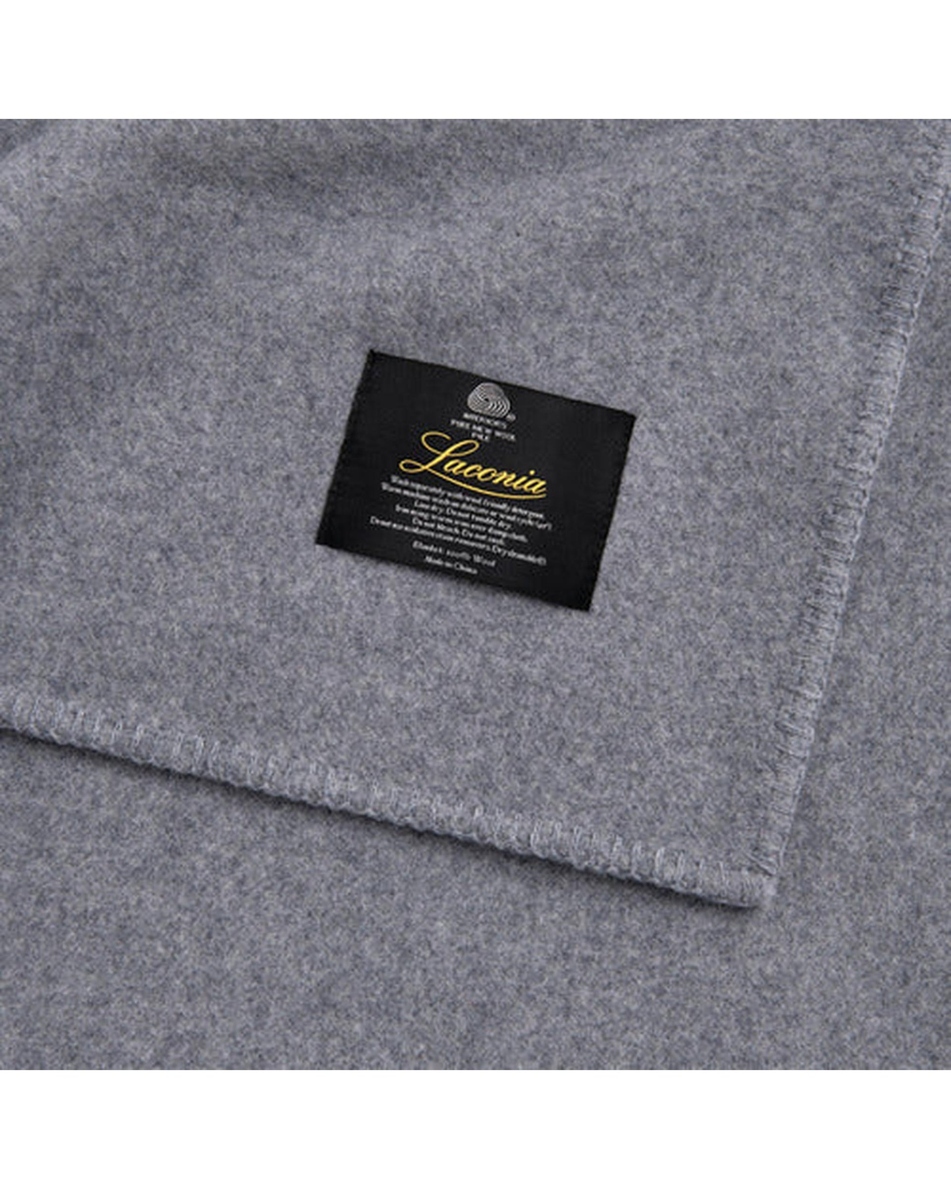 LACONIA 400gsm wool blanket  - gREY Bianca Bedding