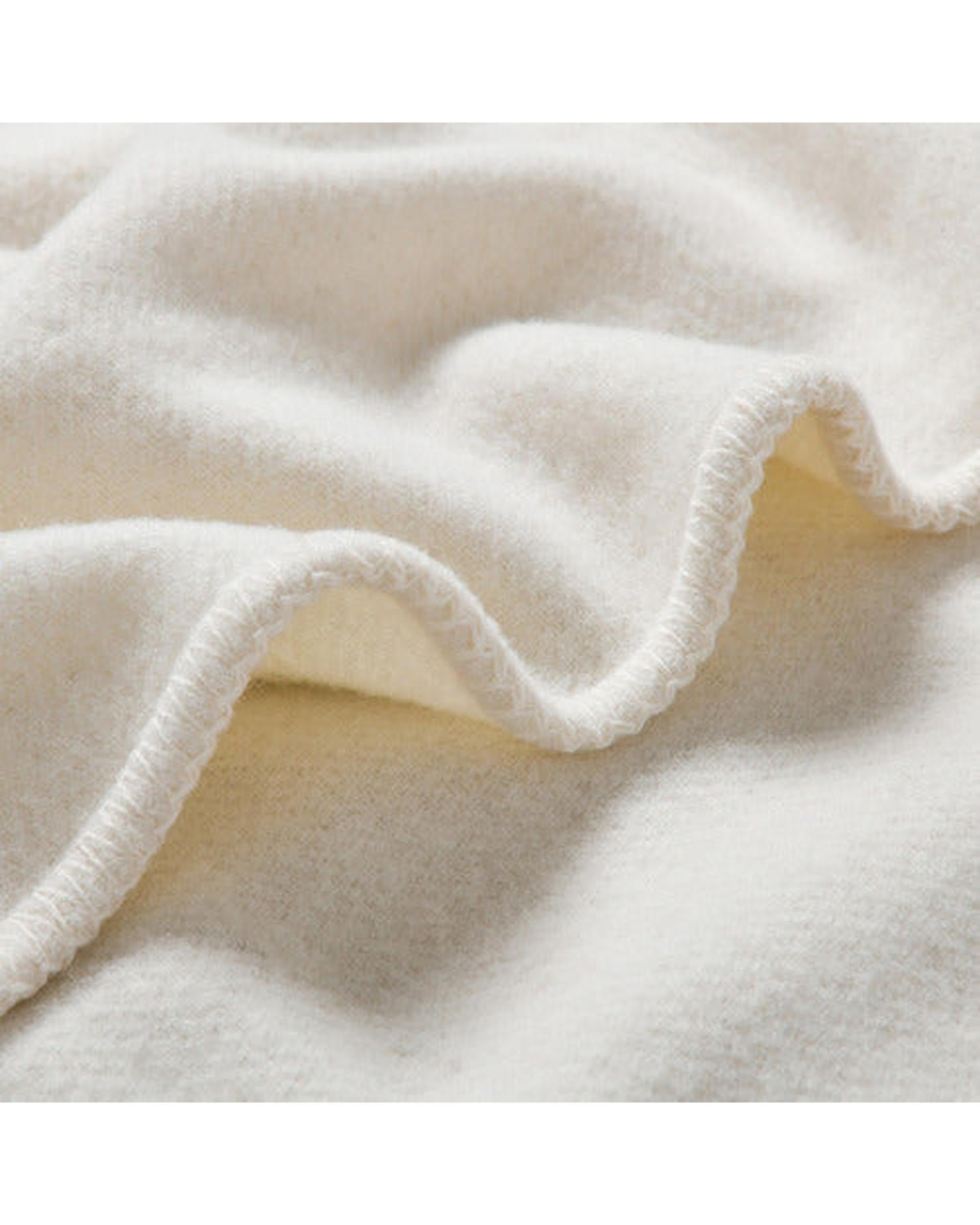 LACONIA 400gsm wool blanket  - Natural Bianca Bedding