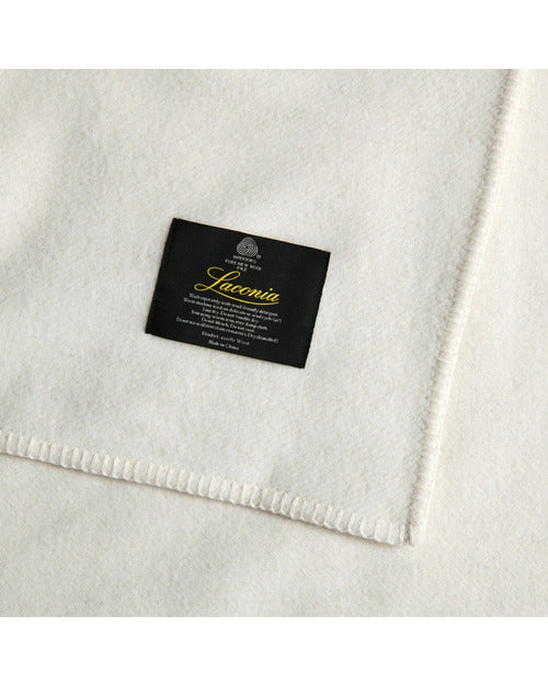 LACONIA 400gsm wool blanket  - Natural Bianca Bedding