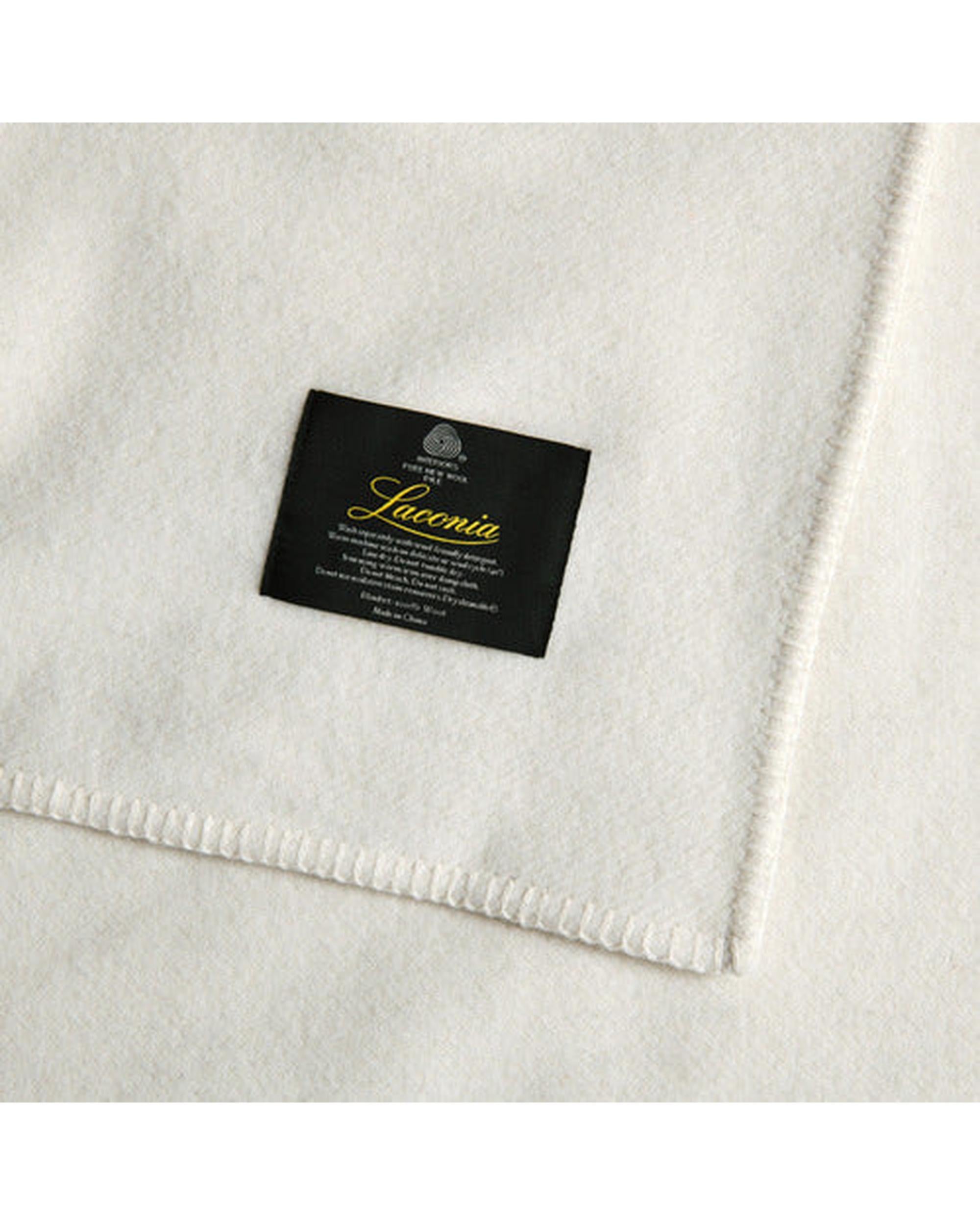 LACONIA 400gsm wool blanket  - Natural Bianca Bedding