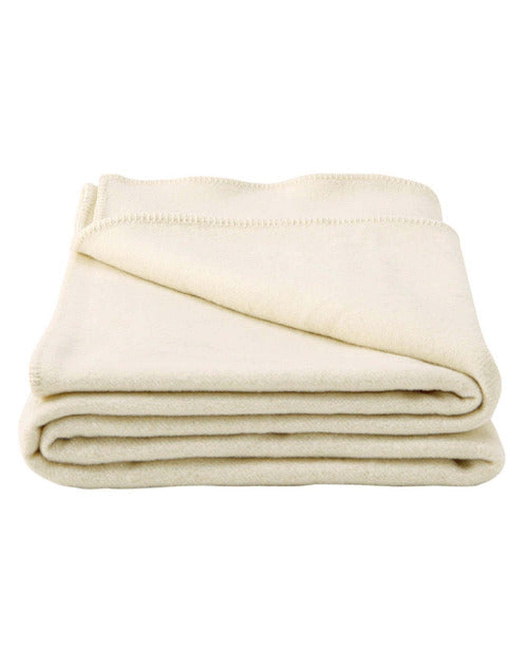 LACONIA 400gsm wool blanket  - Natural Bianca Bedding