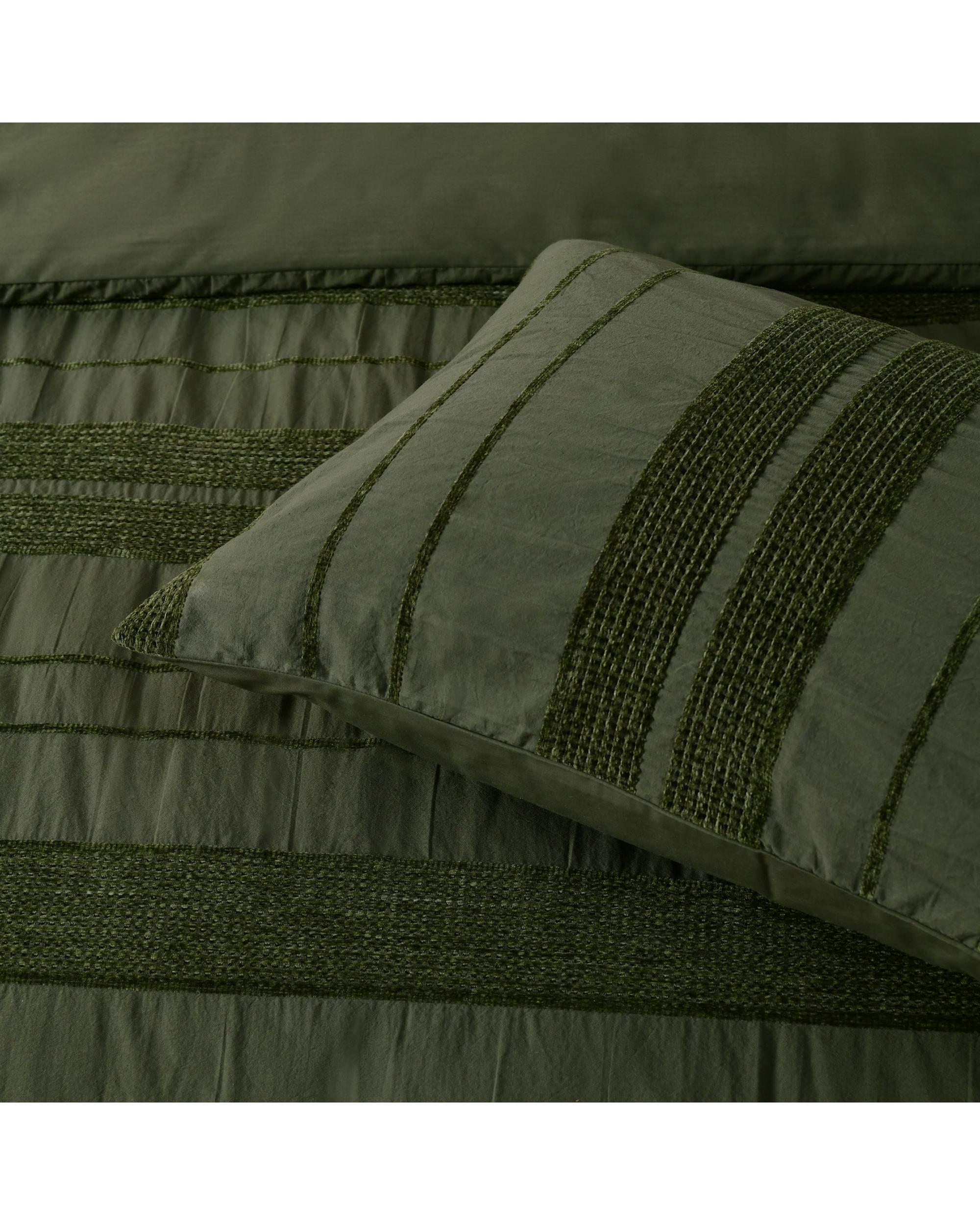 Bianca Bedding AVERY Forest Green Quilt Cover Set