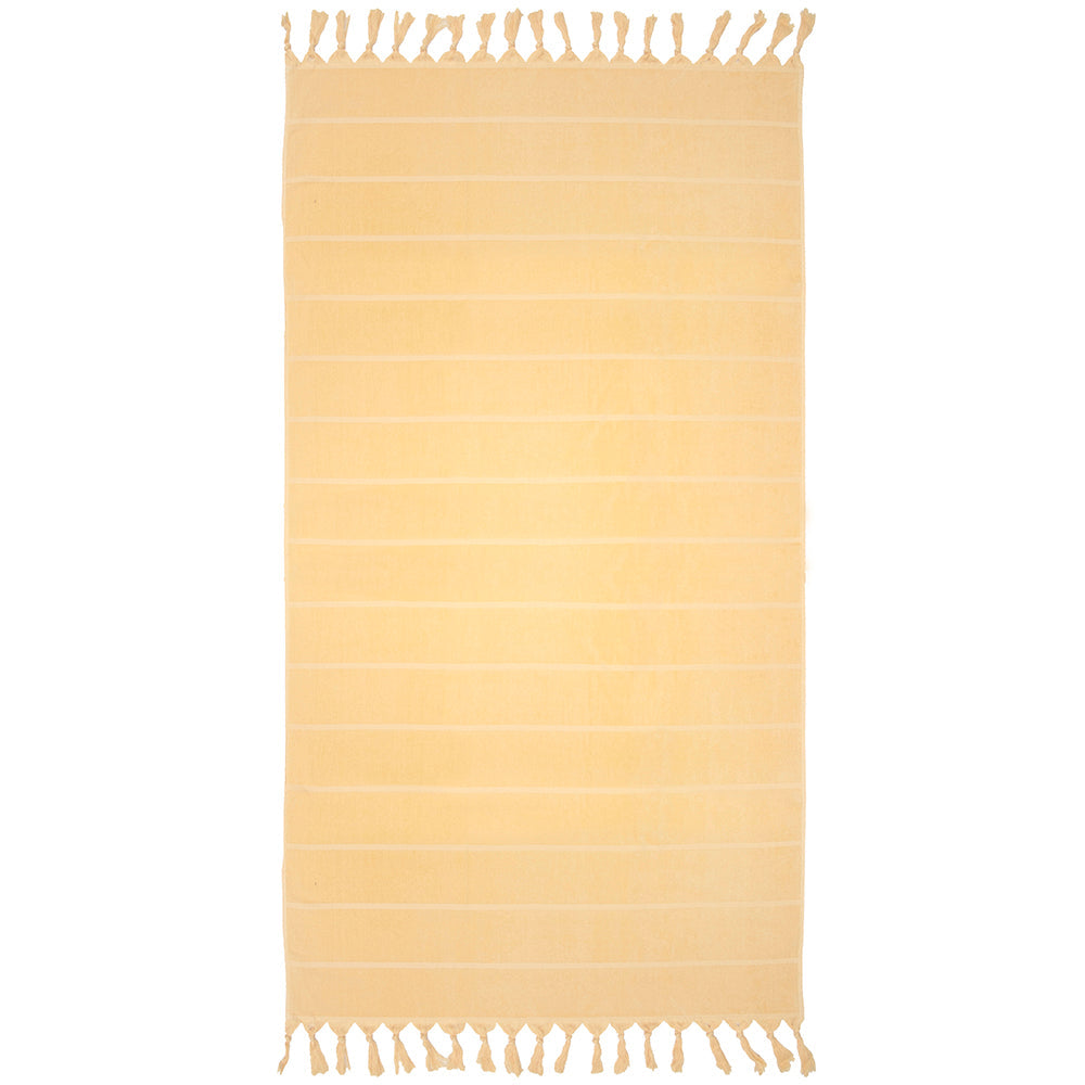 Bambury| Santorini Beach Towel Custard Bambury