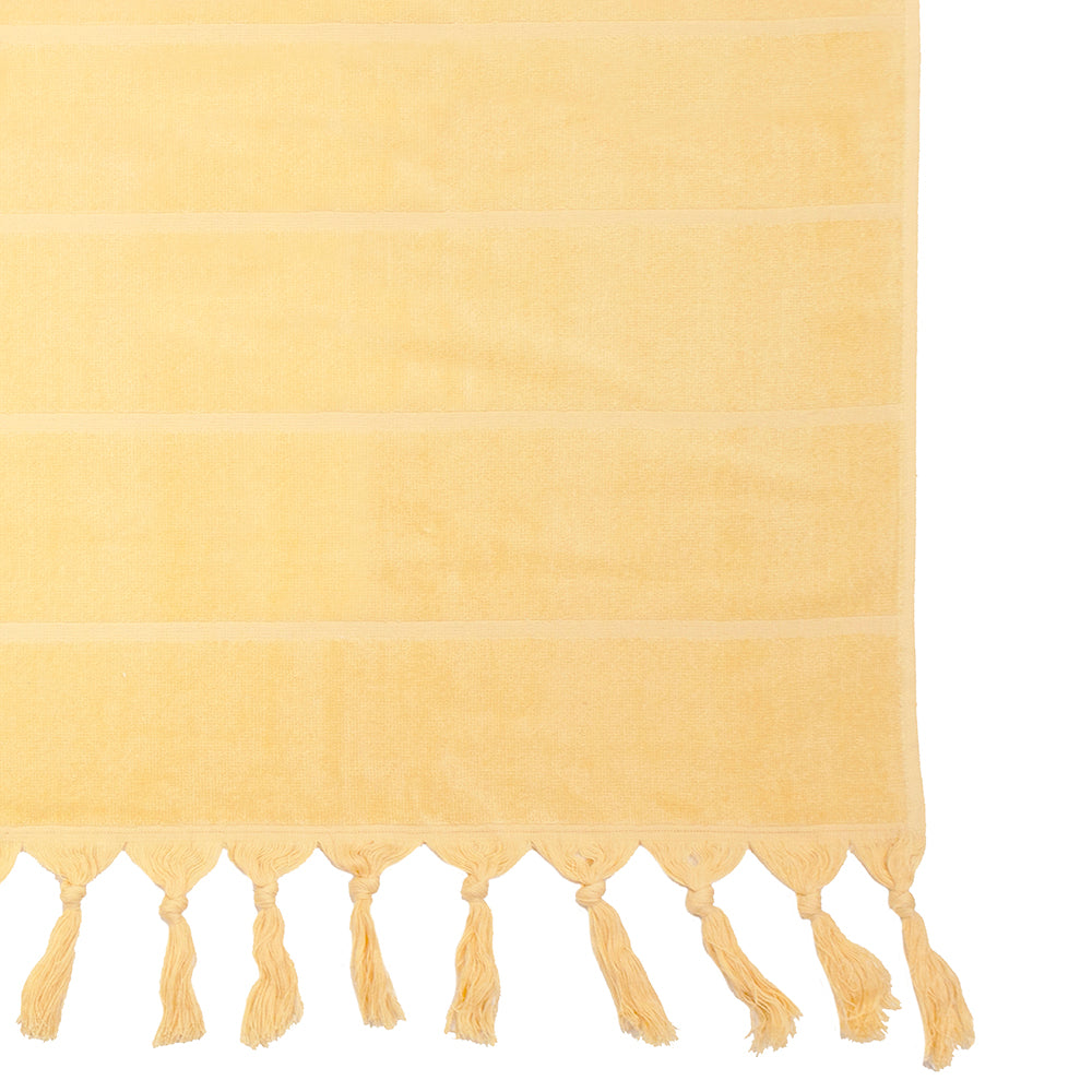 Bambury| Santorini Beach Towel Custard Bambury