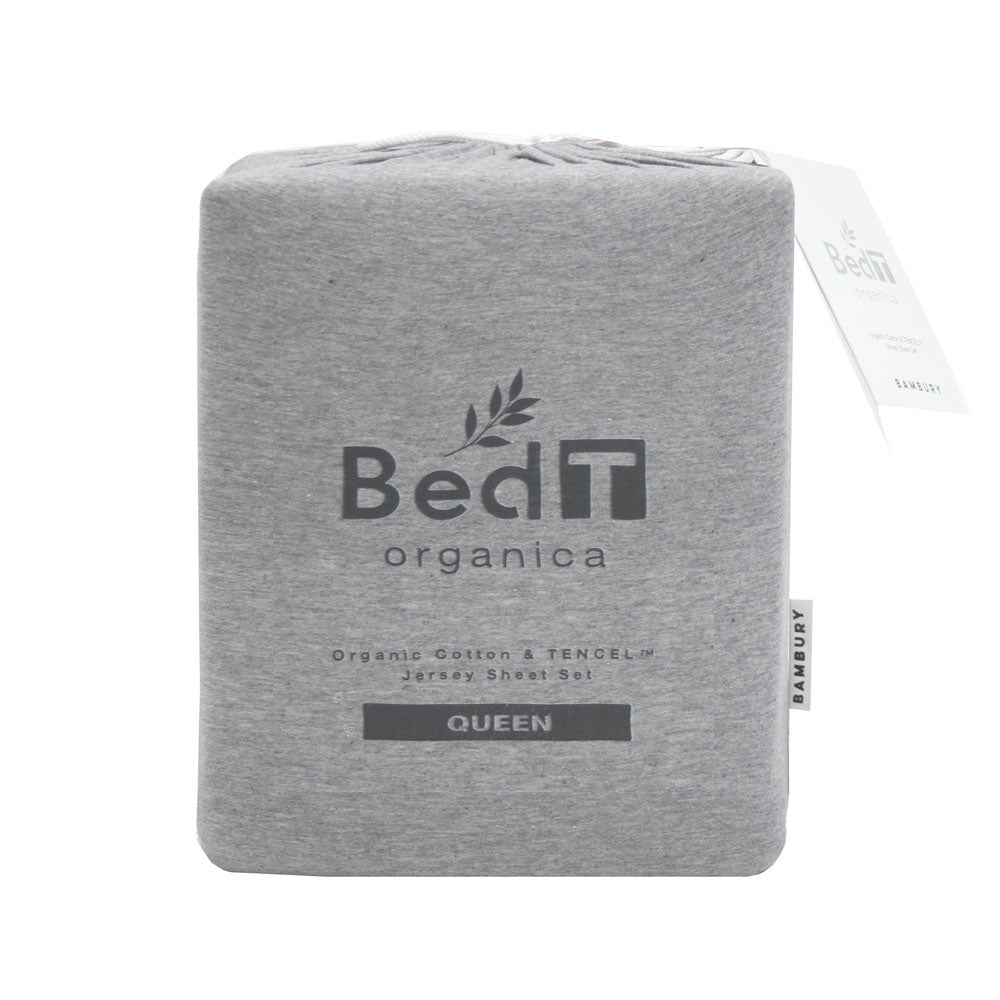 BedT Organica Fitted and Pillowcase Set Grey