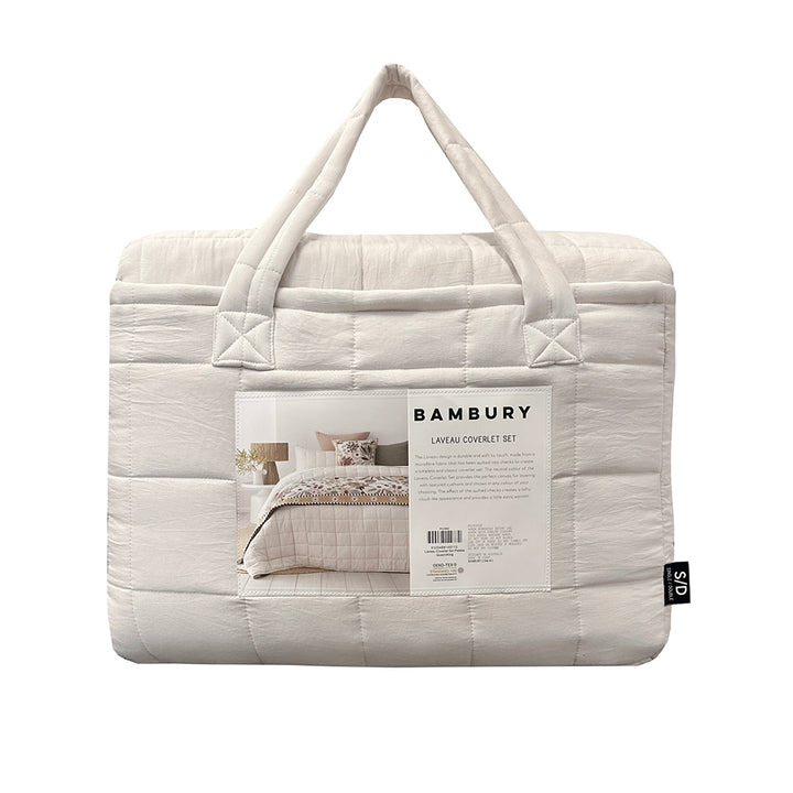 Bambury Laveau Coverlet Set Pebble Bambury