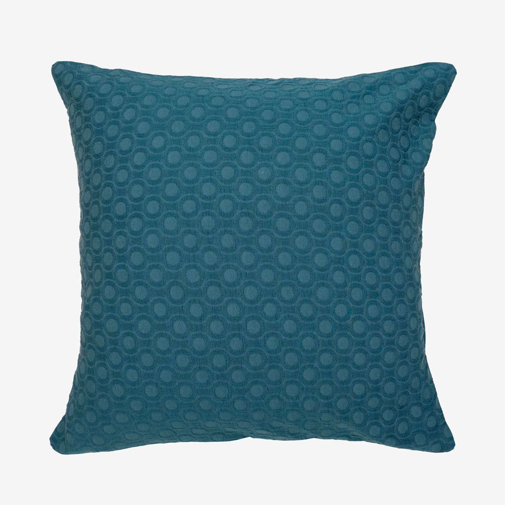 Bambury | Luna Jacquard Teal European Pillowcase