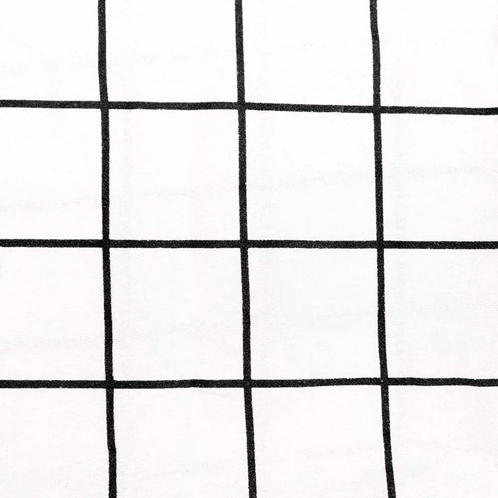 Bambury Grid Black Flannelette Quilt Cover Set