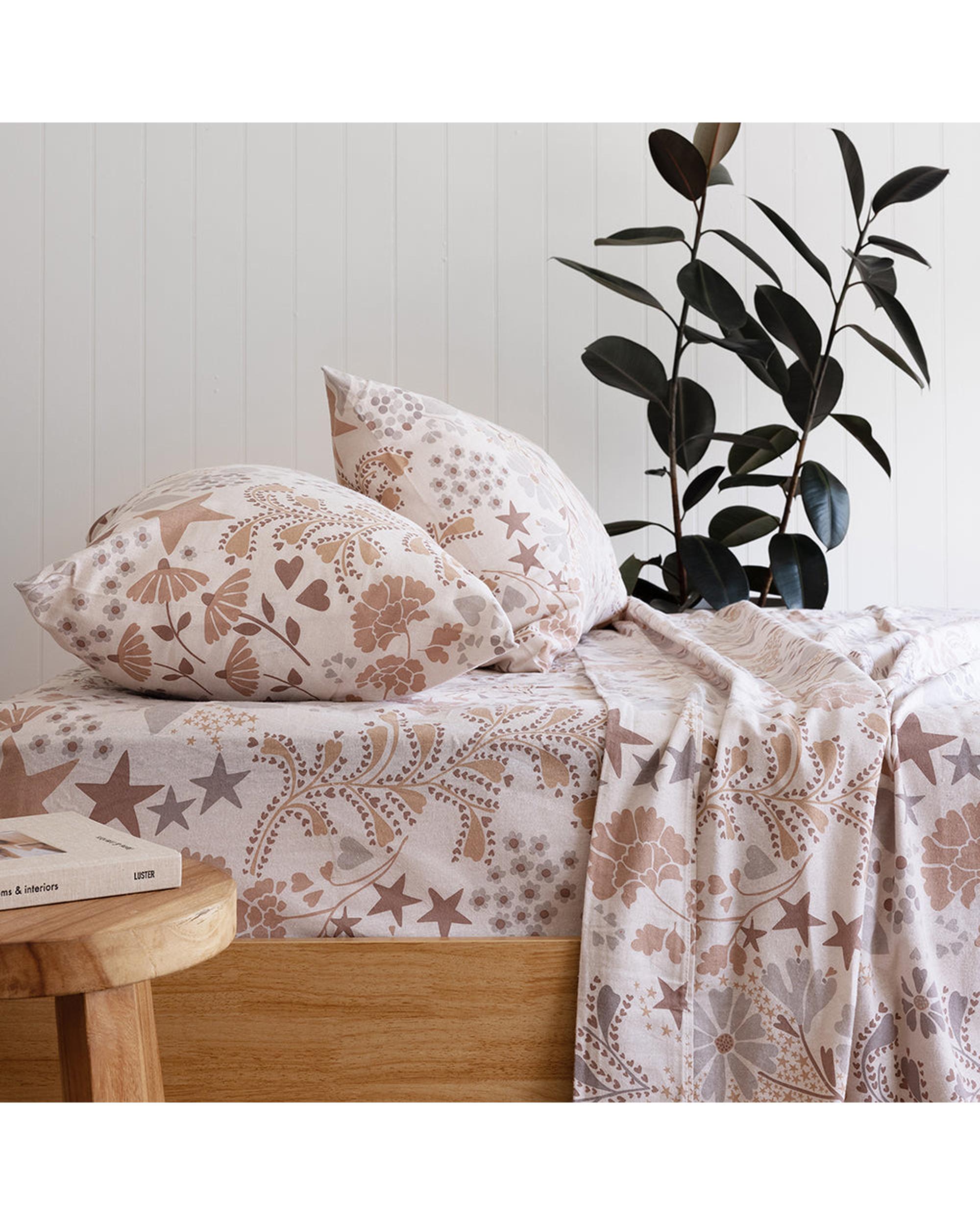 Bambury Alice Flannelette Sheet Set Bambury