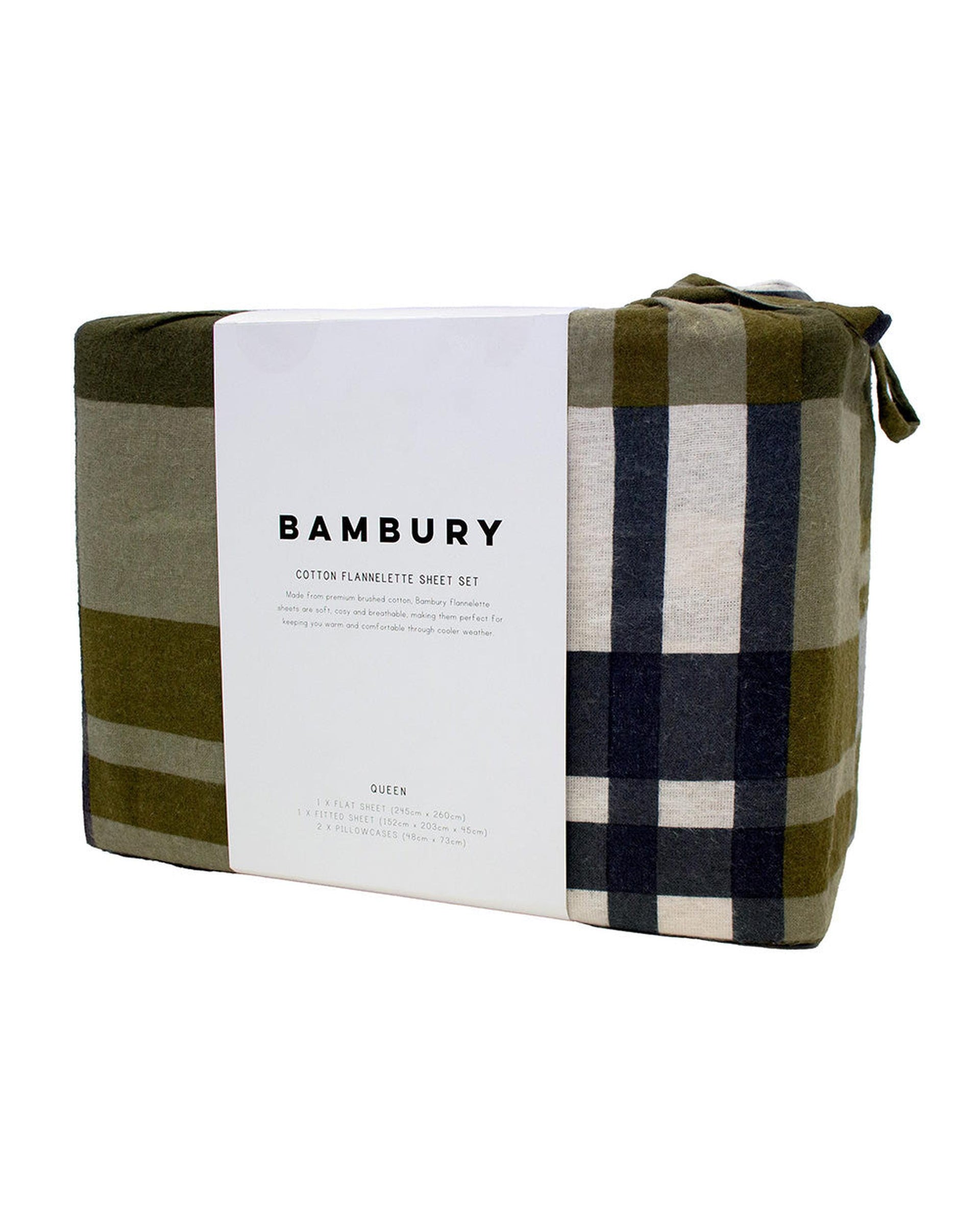 Bambury Devin Flannelette Sheet Set Bambury