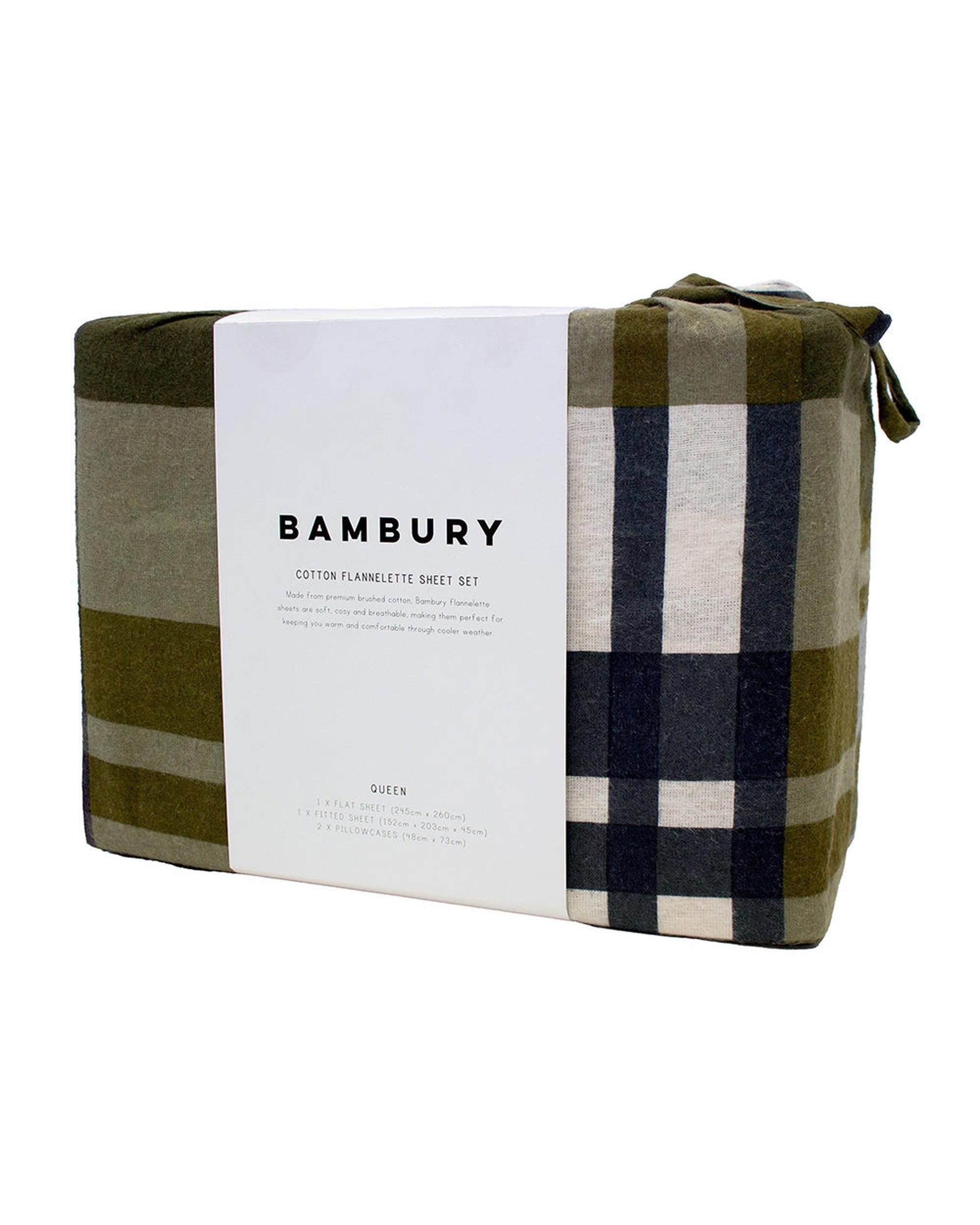 Bambury Devin Flannelette Sheet Set Bambury