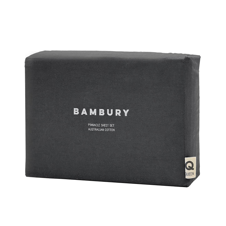 Bambury Pinnacle Sheet Set Charcoal Bambury