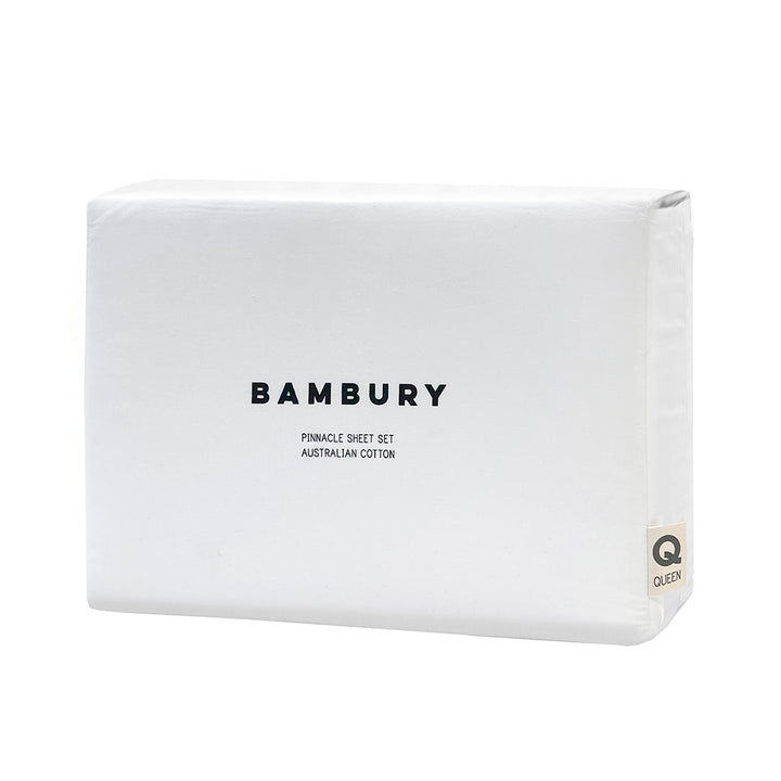 Bambury Pinnacle Sheet Set White Bambury