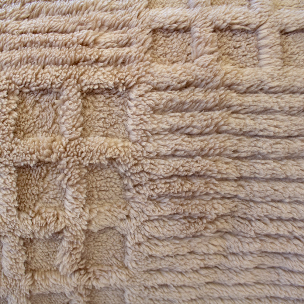 Bambury Lattice Sherpa Blanket Latte