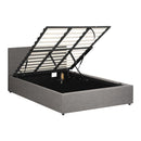 Kobe Bed Frame with Gas Lift and Storage Space Mattress Base Oikiture