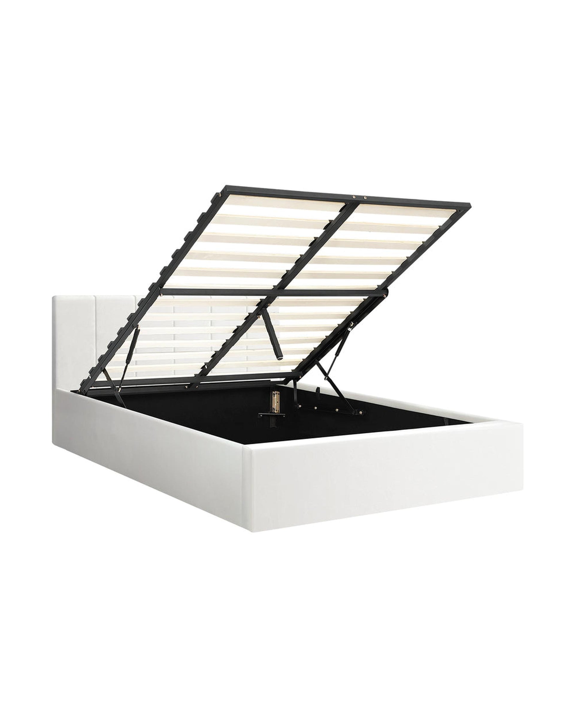 ZIA Bed Frame  Gas Lift Base PU Leather Oikiture