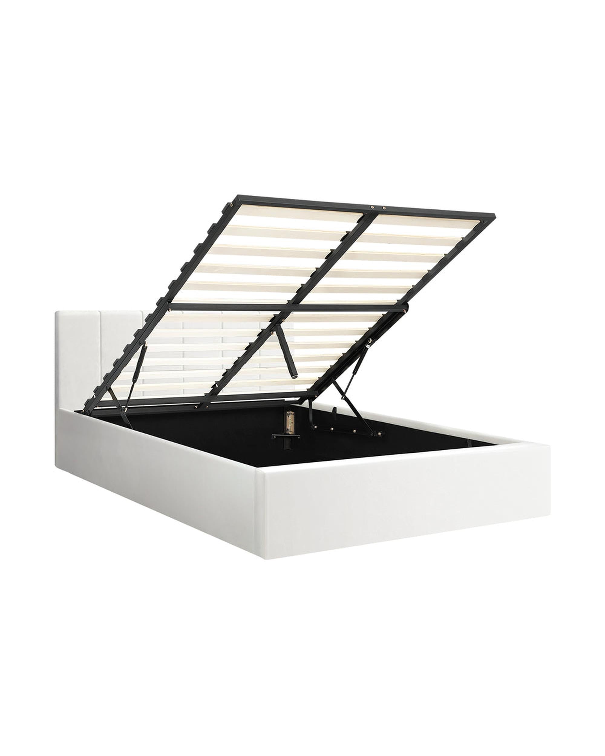 ZIA Bed Frame  Gas Lift Base PU Leather Oikiture