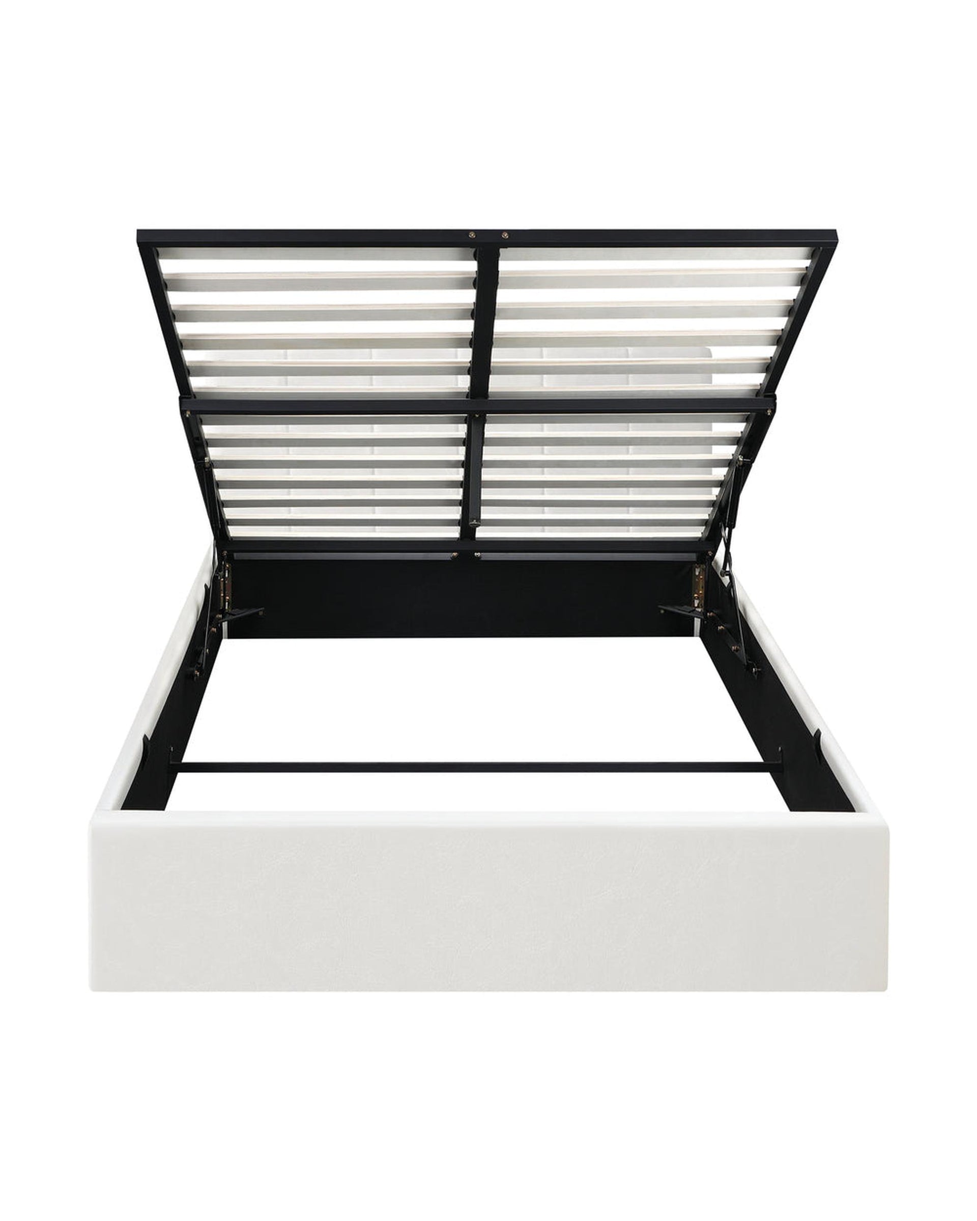 ZIA Bed Frame  Gas Lift Base PU Leather Oikiture