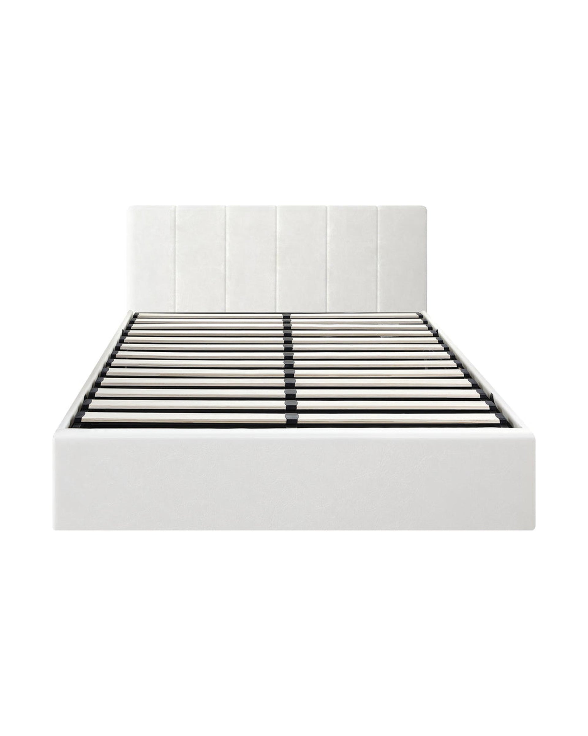 ZIA Bed Frame  Gas Lift Base PU Leather Oikiture