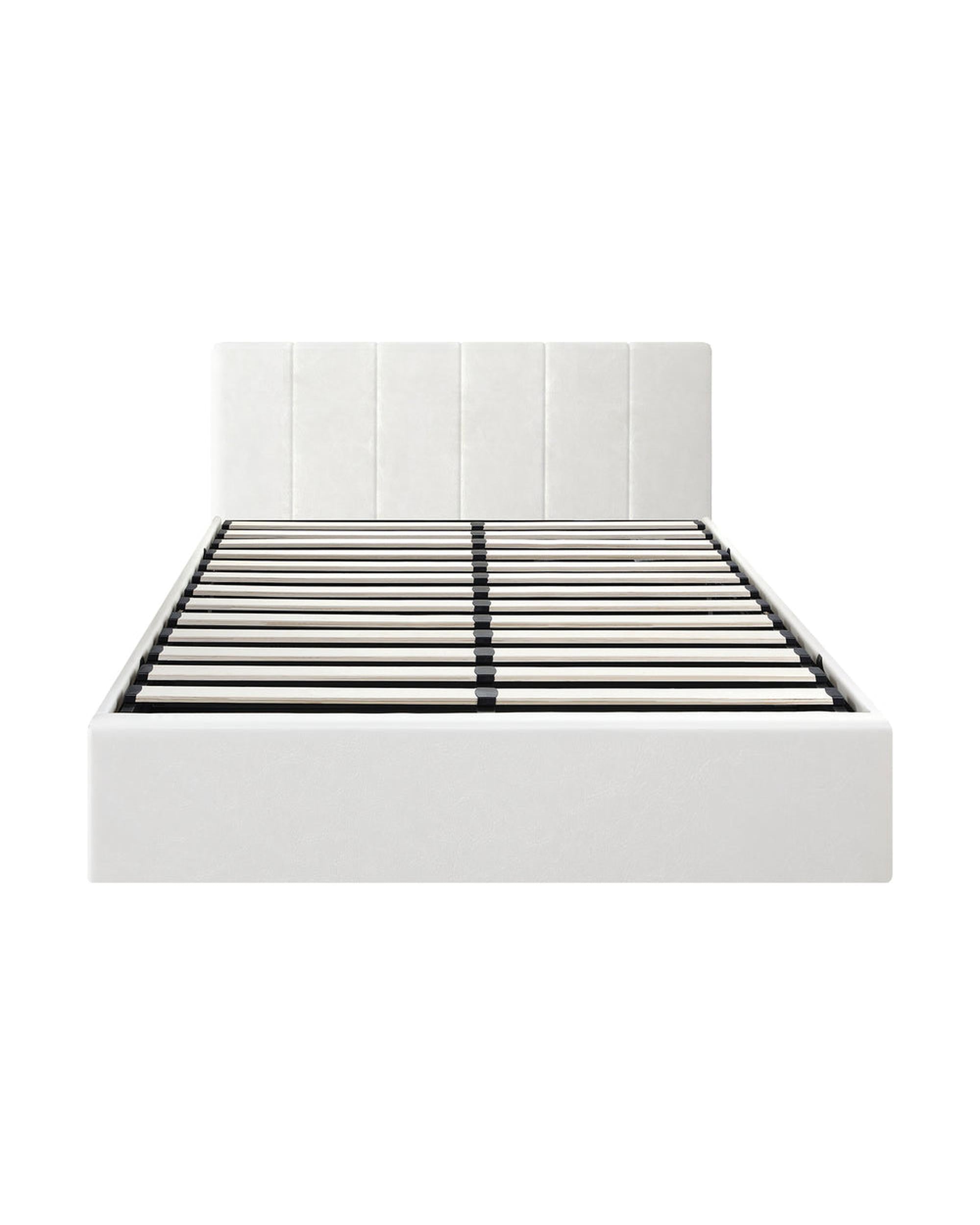 ZIA Bed Frame  Gas Lift Base PU Leather Oikiture