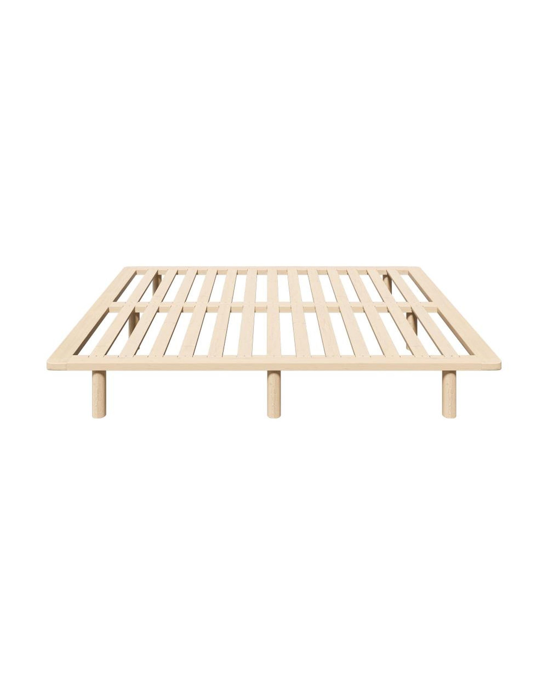 SUNBURY Bed Frame Wooden Bed Base Oikiture