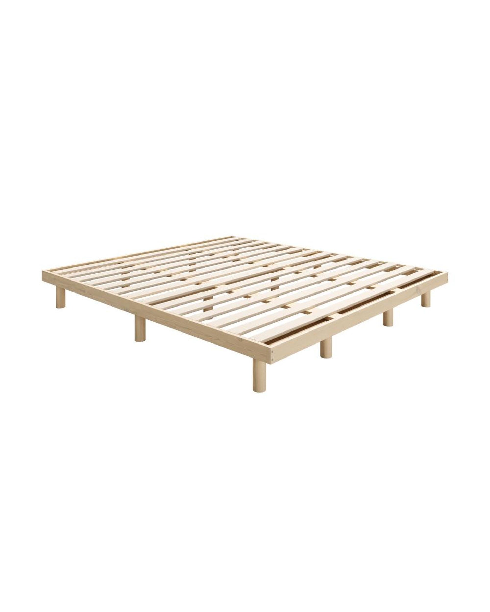 Gisborne Bed Frame Bed Base Solid Wood Slats Oikiture