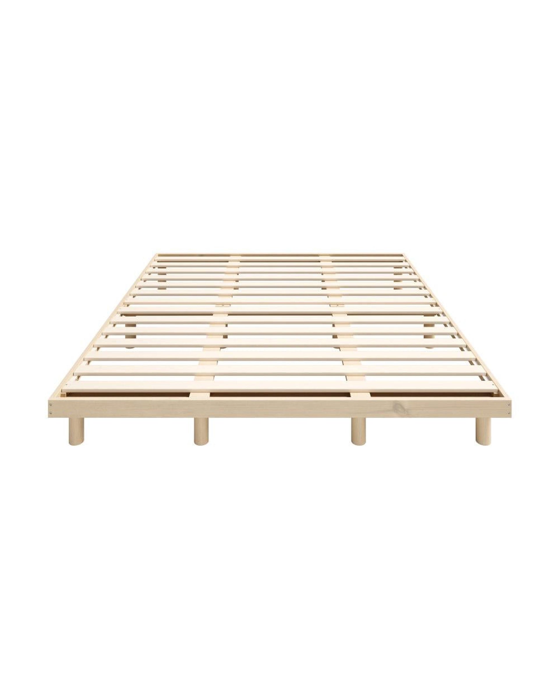 Gisborne Bed Frame Bed Base Solid Wood Slats Oikiture