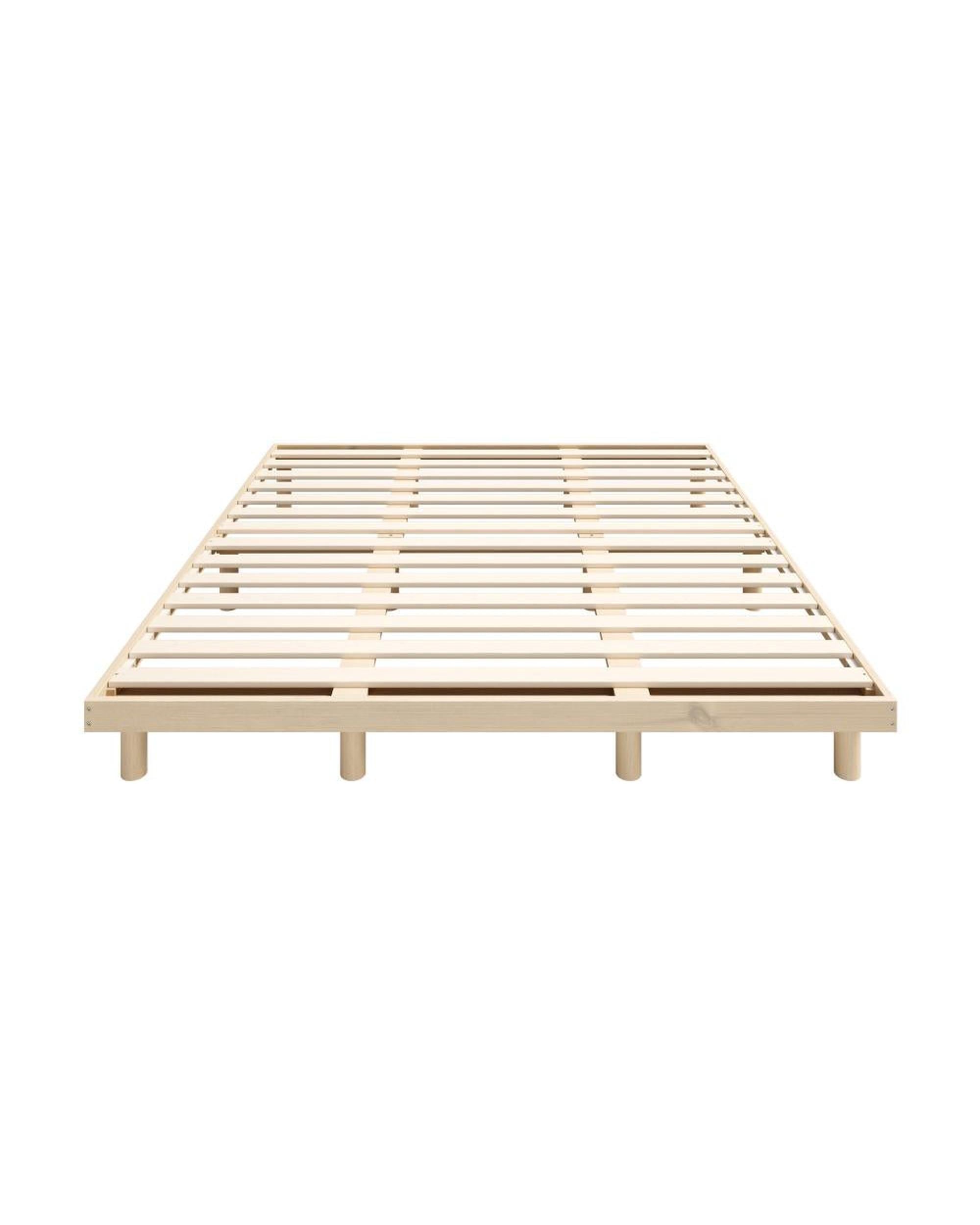 Gisborne Bed Frame Bed Base Solid Wood Slats Oikiture