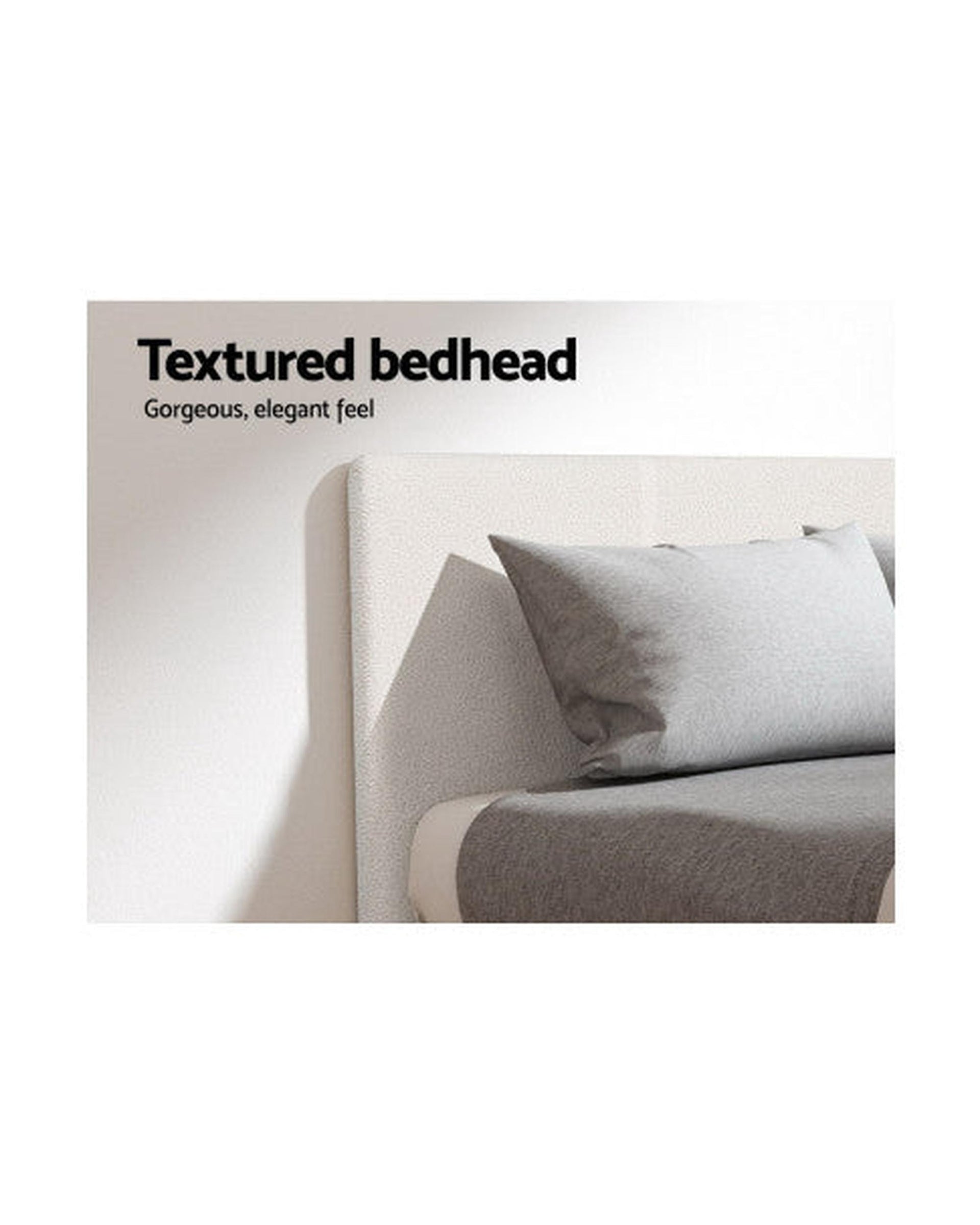 Artiss Bed Frame Queen Size Boucle Fabric Mattress Base Platform Wooden Artiss