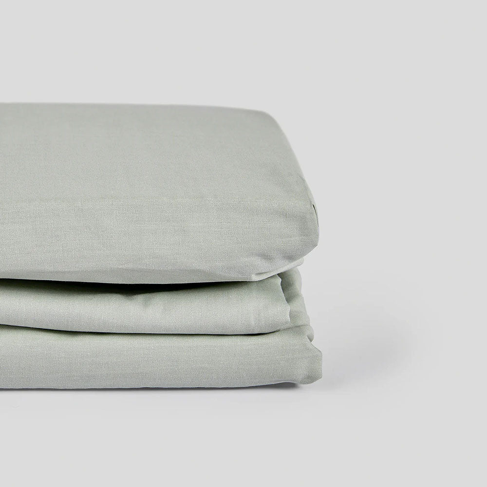 Bambury | Desert Sage Fitted Sheet And Pillowcase Set