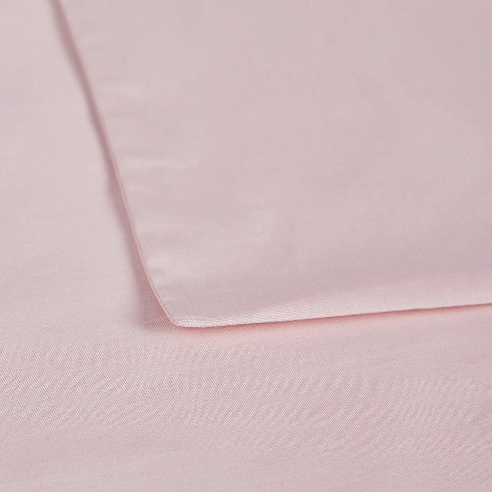 Bambury | Pink Salt Fitted Sheet And Pillowcase Set
