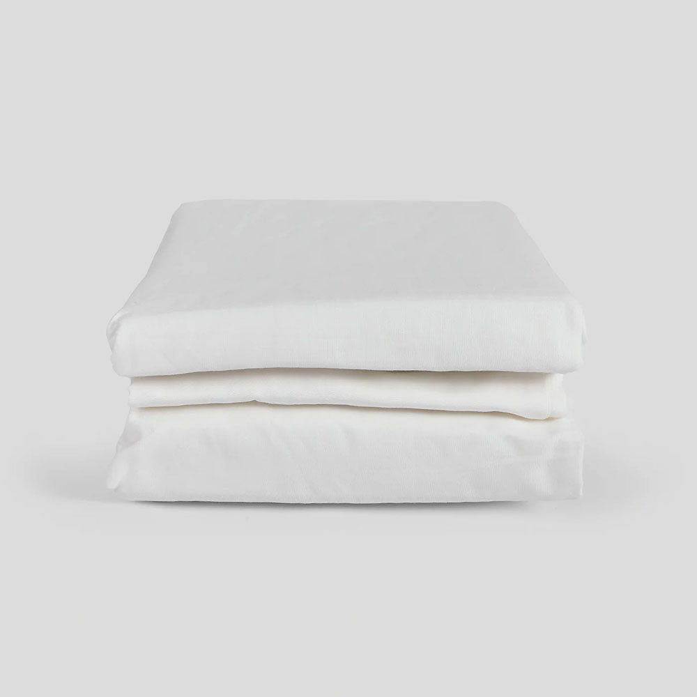 Bambury | Snow White Fitted Sheet And Pillowcase Set