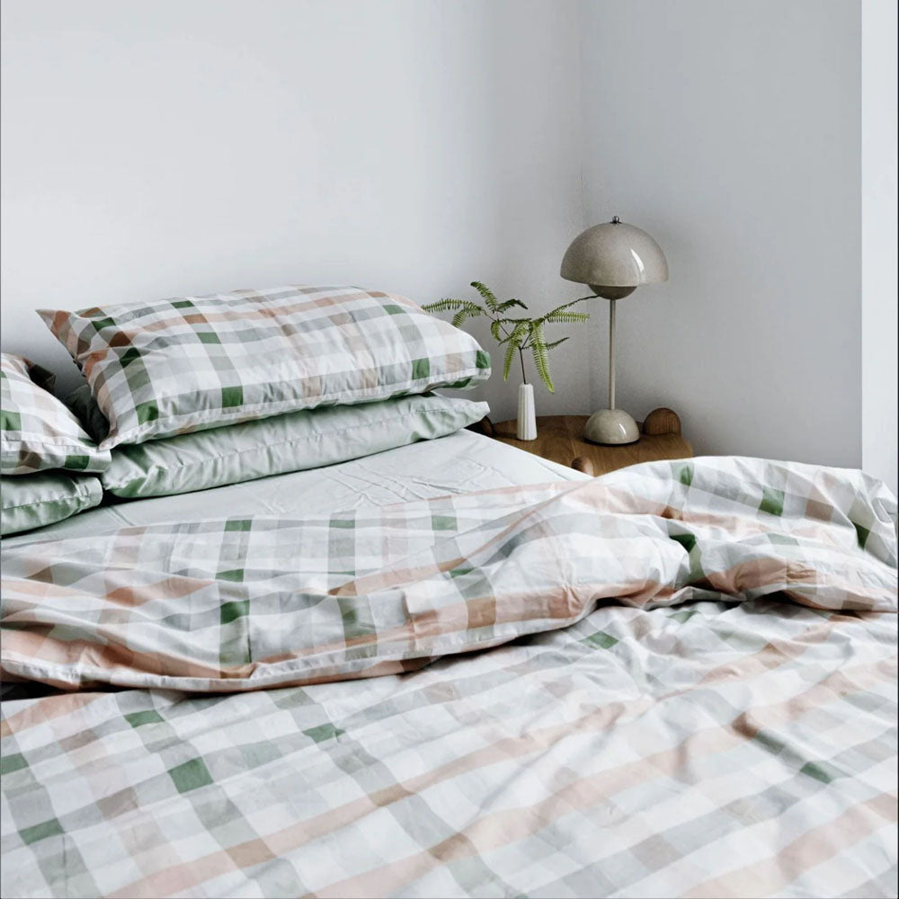 Bambury | Desert Plaid Organic Cotton Quilt Cover