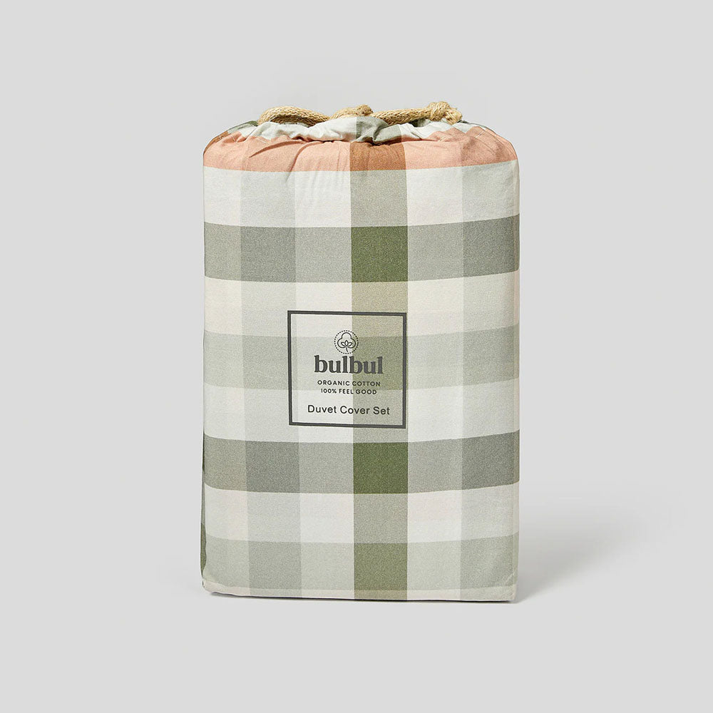 Bambury | Desert Plaid Organic Cotton Quilt Cover