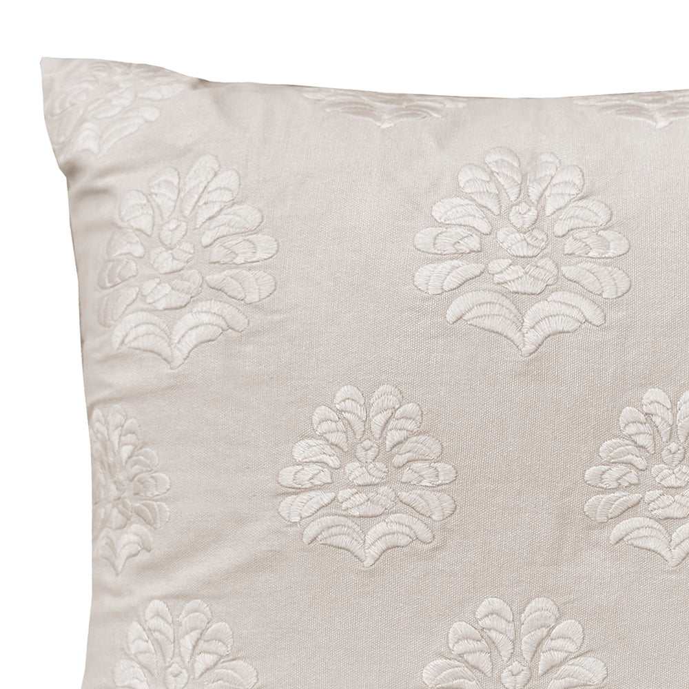 Bambury | Cora Square Cushion Pebble Bambury