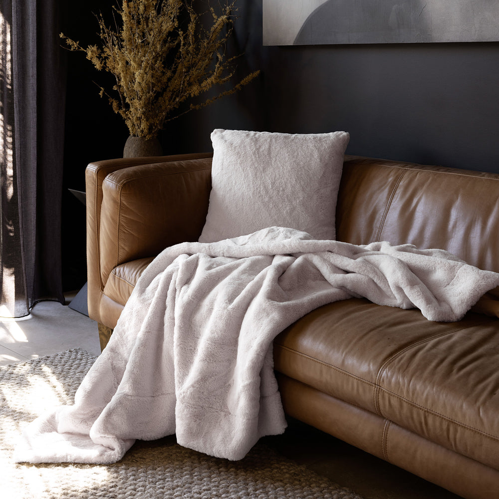 Bambury | Frida Square Cushion Snow Bambury