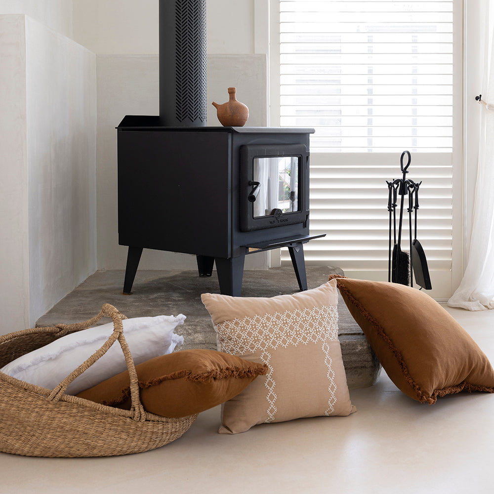 Bambury | Marion Square Cushion Latte Bambury