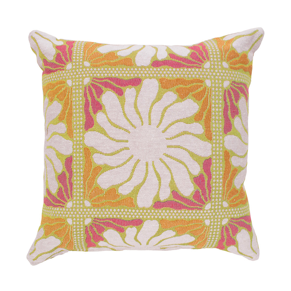 Bambury | Zinnia Square Cushion Sorbet Bambury