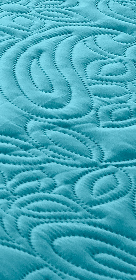Bambury | Sb/Db Paisley Coverlet Set Peacock Bambury