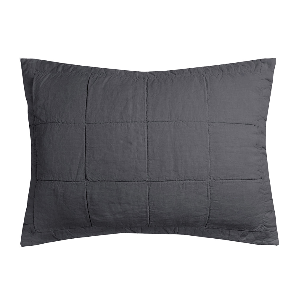 Bambury | Linen Quilted Pillowcase Sham Bambury