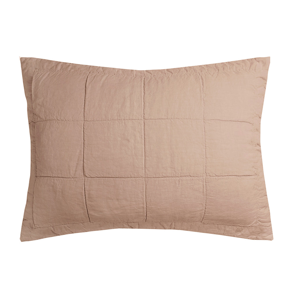 Bambury | Linen Quilted Pillowcase Sham Bambury