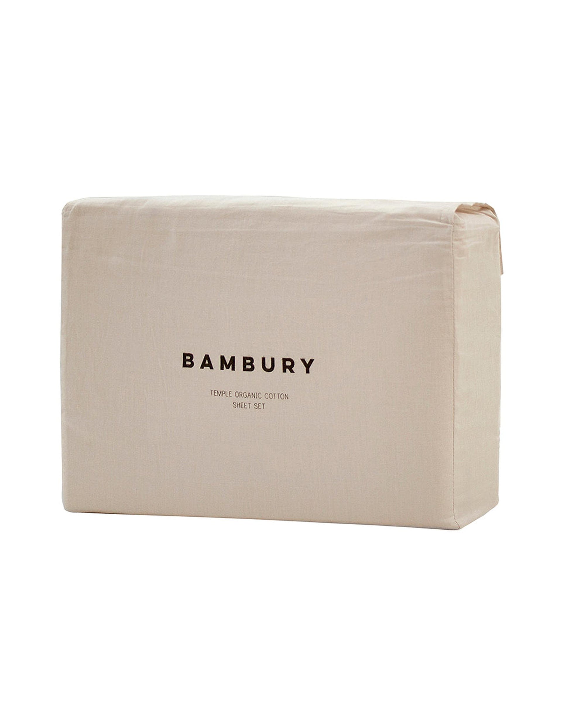 Bambury Temple Organic Sheet Set - Pebble Bambury