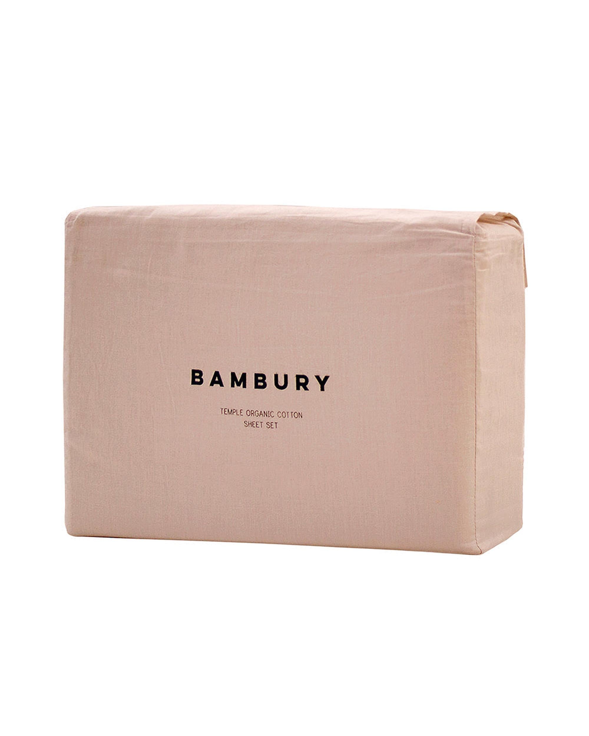 Bambury Temple Organic Sheet Set - Rosewater Bambury