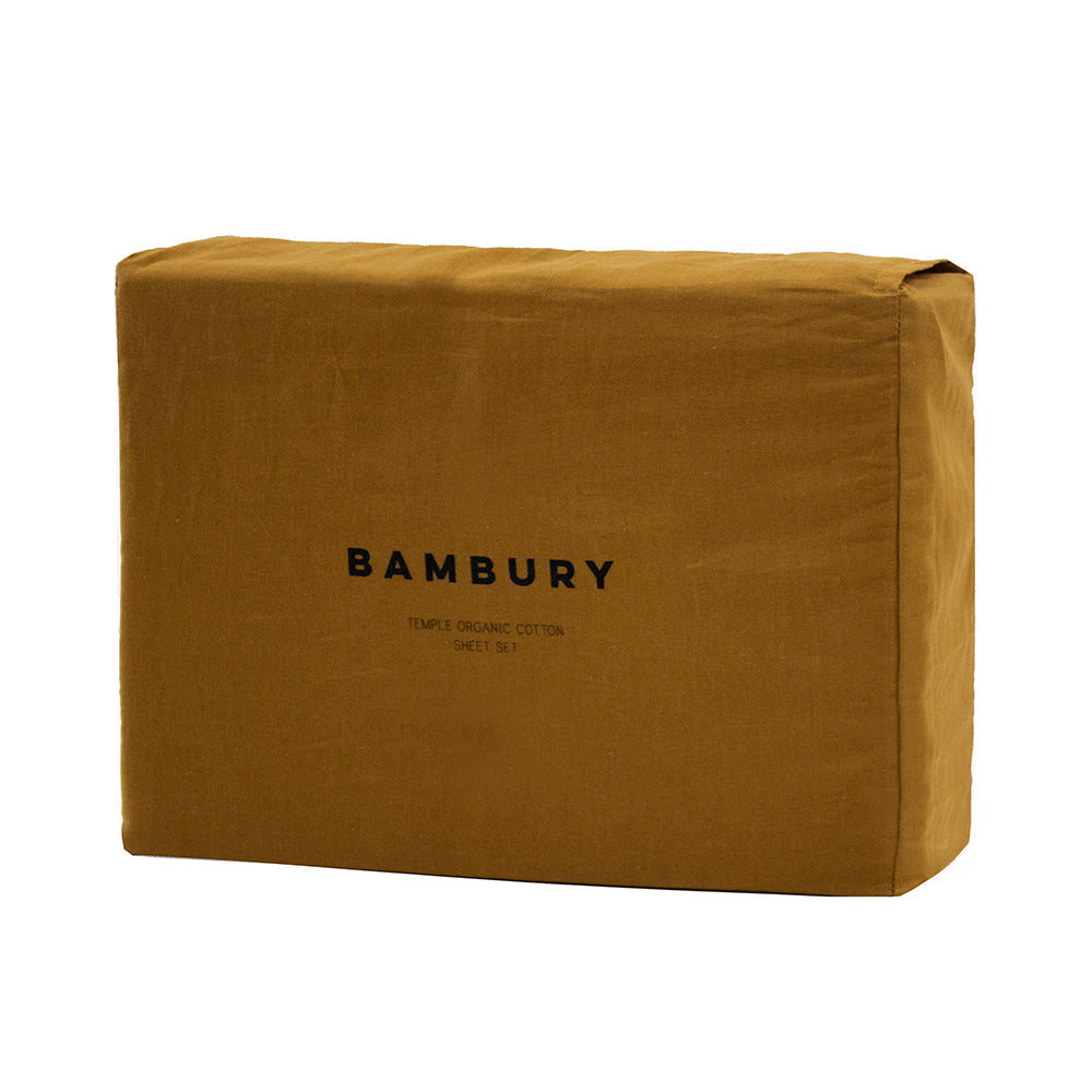 Bambury Temple Organic Sheet Set - Tabacco Bambury