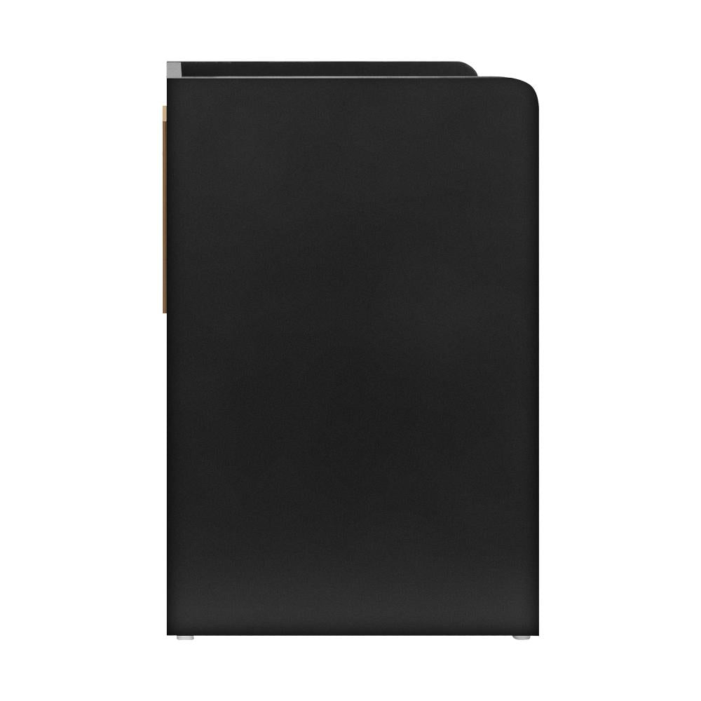 Bedside Table with Drawer and Storage Space Side Table Nightstand Home Bedroom Furniture Black Oikiture