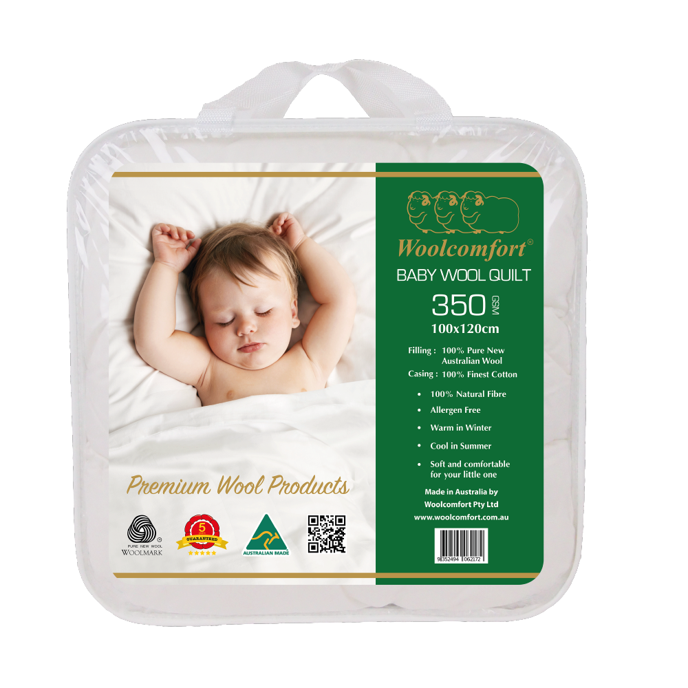 Australian Made Baby Wool Quilt