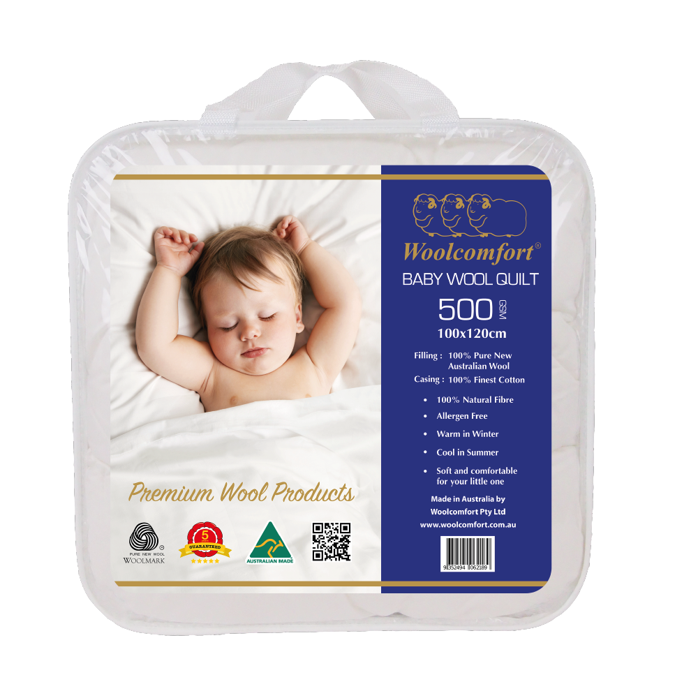 Australian Made Baby Wool Quilt