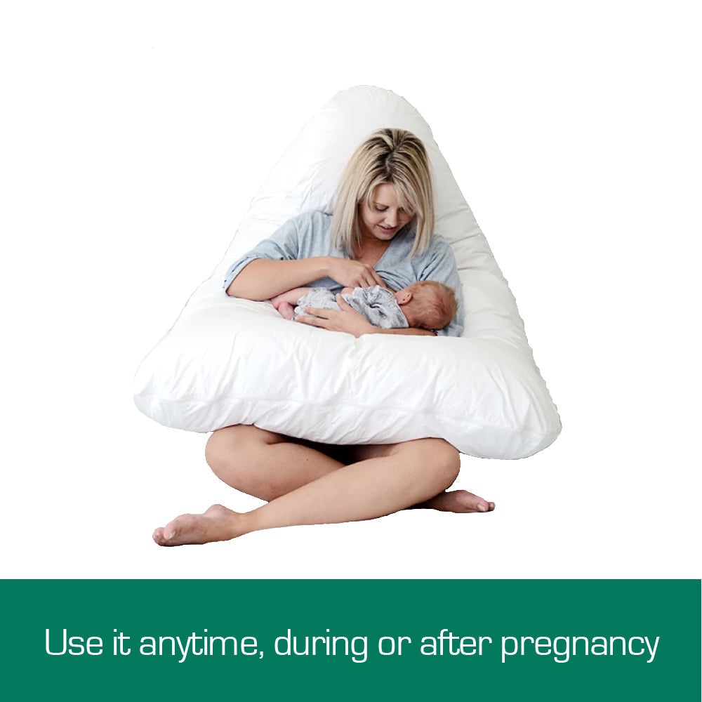 Woolcomfort Australian Made Pregnancy Maternity Pillow (Pillowcase Included)